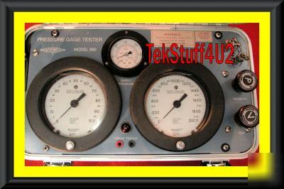 Pressure tester pneumatic portable and self contained