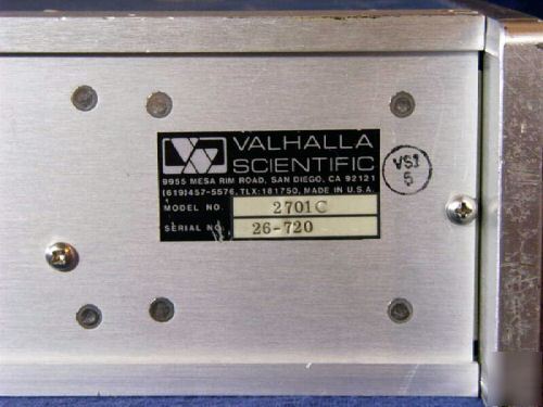 Valhalla 2701C precision dc voltage standard calibrator