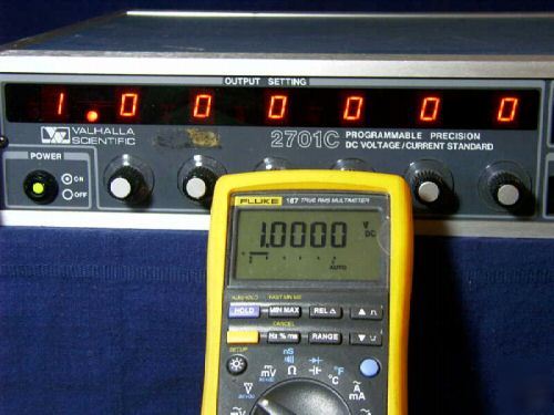 Valhalla 2701C precision dc voltage standard calibrator