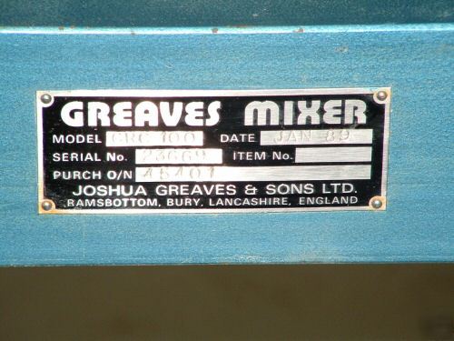 Greaves mixer grc-100 disperser concrete paint epoxy