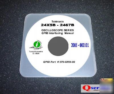 Tektronix tek 24X5B - 2467B gpib interfacing manual cd