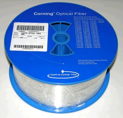 Corning leaf optical fiber 25K+ meter spool bare CPC6