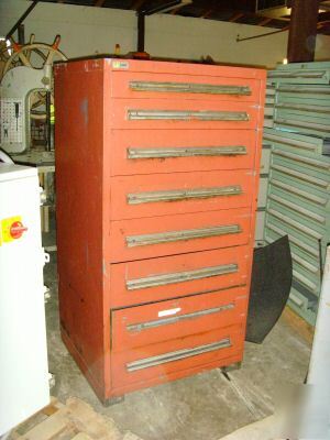8 drawer stanley vidmar tool storage industrial cabinet