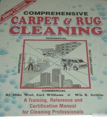 Carpet cleaning & rug training manual book 300 pages