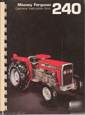 Massey ferguson mf 240 tractor owners manual