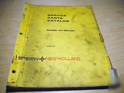 New holland 311 hay baler parts manual catalog nh