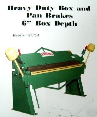 New 12 ga. x 4' national box & pan brake U6-4812 (20882)