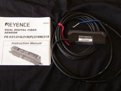 Fiber Optic Probe on Keyence Fs V21r Digital Fiberoptic Sensor