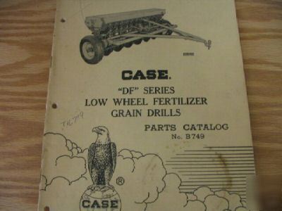 Case df series grain drills parts catalog manual