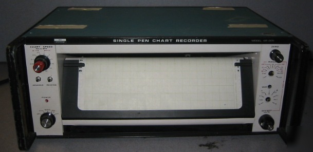 Heath schlumberger single pen chart recorder sr-205