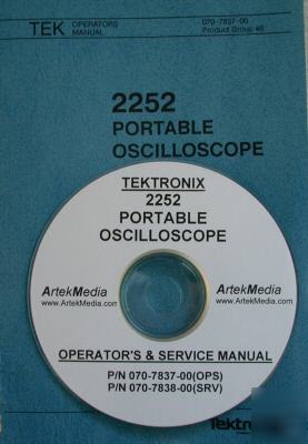Tektronix 2252 operating & service manuals (2 vol.)
