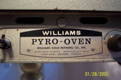 Williams pyro-oven & heater gold refining co.