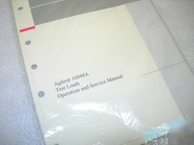 New agilent 16048A test leads operation service manual