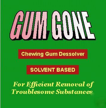 Gum gone - chewing gum dessolver - gallon size