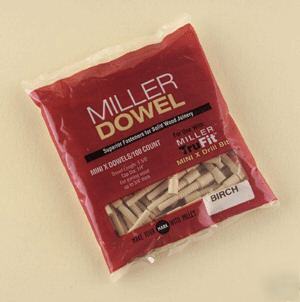 Miller dowel joinery mini-x walnut dowels 100PCS.