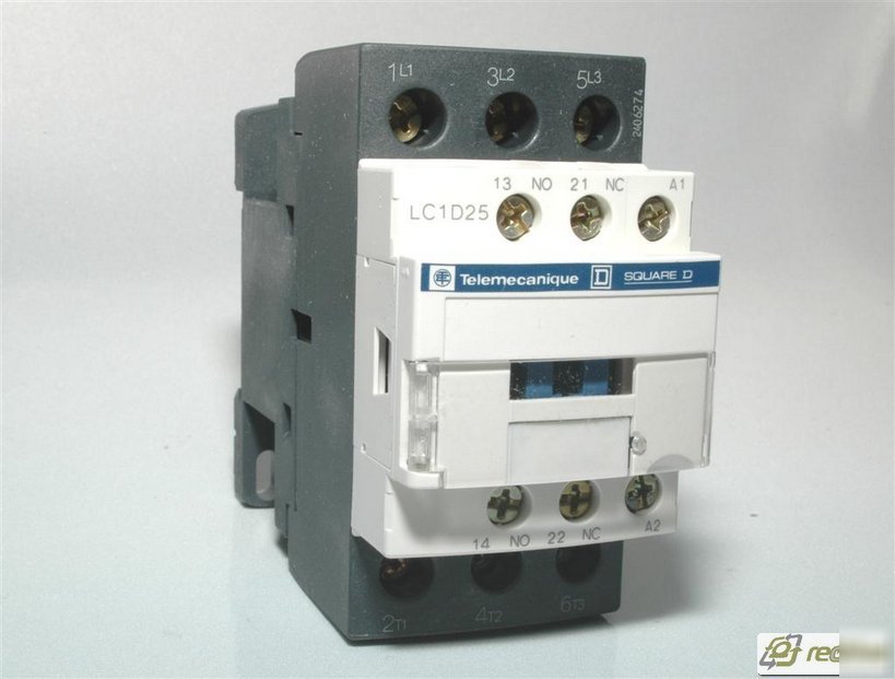 LC1 D25 U7 telemecanique 3 pole contactor 25AMP 240VAC