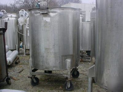 Used 300 gallon vertical stainless steel tank