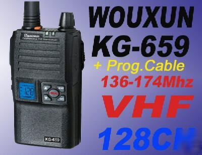 Wouxun kg-659 VHF136-174MHZ 128CH radio + prog.cable
