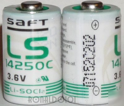 20 saft 14250 c 3.6V 1/2AA battery lot adt P1 iti alarm