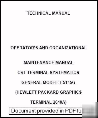 Agilent hp 2648A operation and maintenance manual