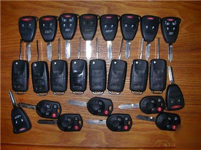 Locksmith lot 24 remotes uncut blades (remote/fob/fobs)