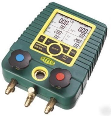 Refco digimon 2-way digital manifold with hose and case