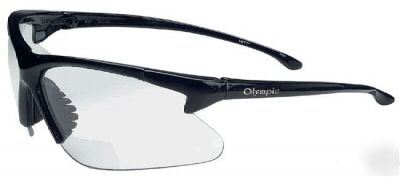 Olympic optical readers glasses-clr lens/blk frm +2.0