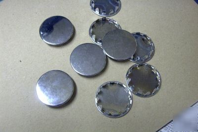 Hole plugs; nickel-plated steel; fits 1-1/4