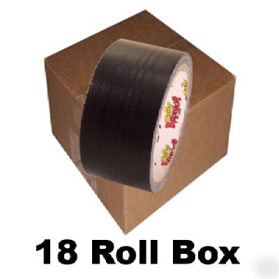 18 roll box of black duct tape 2