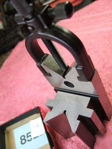 New starrett 567 v-block w/ clamp toolmaker mint 