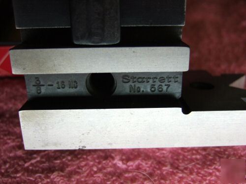 New starrett 567 v-block w/ clamp toolmaker mint 