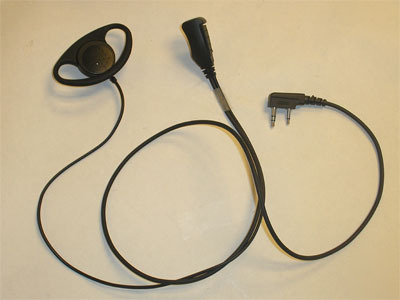 Ear hanger microphone for kenwood DCH100-K1