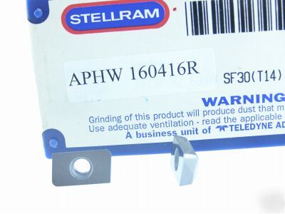100 stellram aphw 1604 16R SF30 carbide inserts J139