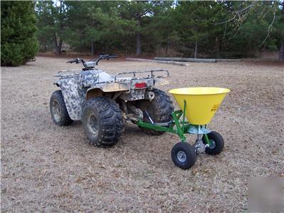 New trailed seeder spreader for atv fertilizer TO100 lb