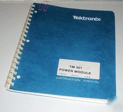 Tektronix TM501 operation & service manual ( tek )