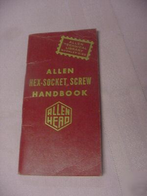 1958 hex-socket screw handbook allen mftg. hartford ct
