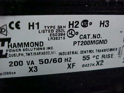 Lot of 8 hammond control tranformer pt 200MGMD