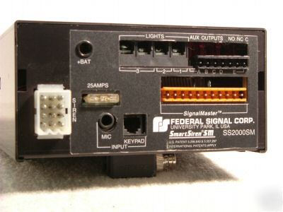Federal signal SS2000SM light bar control box fs