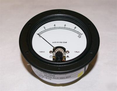 Ammeter crompton instruments 100UA high quality nos