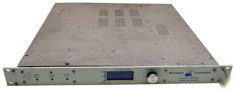 Microdyne 1100-dcr satellite/tv receiver rack mount