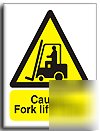 Fork lift trucks sign-adh.vinyl-200X250MM(wa-082-ae)