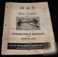 H & s hay tedder no 781011 1987