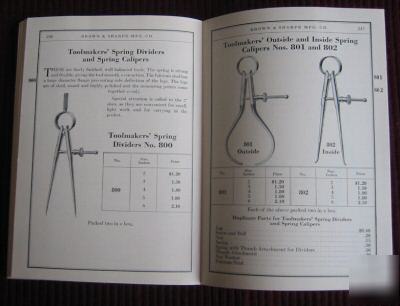 1941 brown & sharpe small tools catalog 