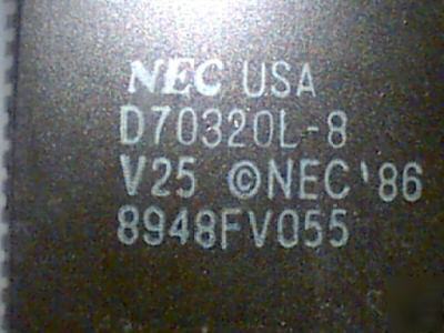 (2) D70320L-8 microcontroller, 1 mb 84-pin llc, d 70320