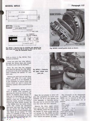 Massey ferguson 65 thru 1155 tractor workshop manual