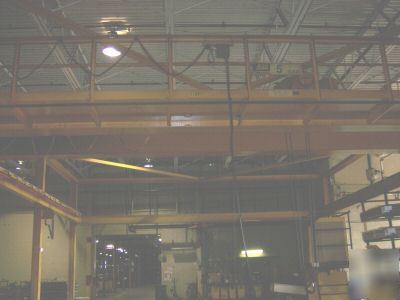 Complete freestanding crane system w/5 t wire rope hois
