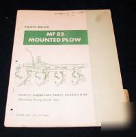 Massey ferguson mf 82 mounted plow