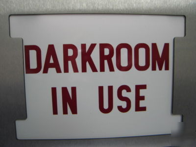 New darkroom in use sign - 