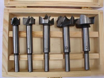 5PC forstener bit set ( pro wood drills ) lathe mill 