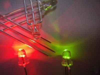 1000,3MM dual color red/green flashing 3-pin led,RG3L 